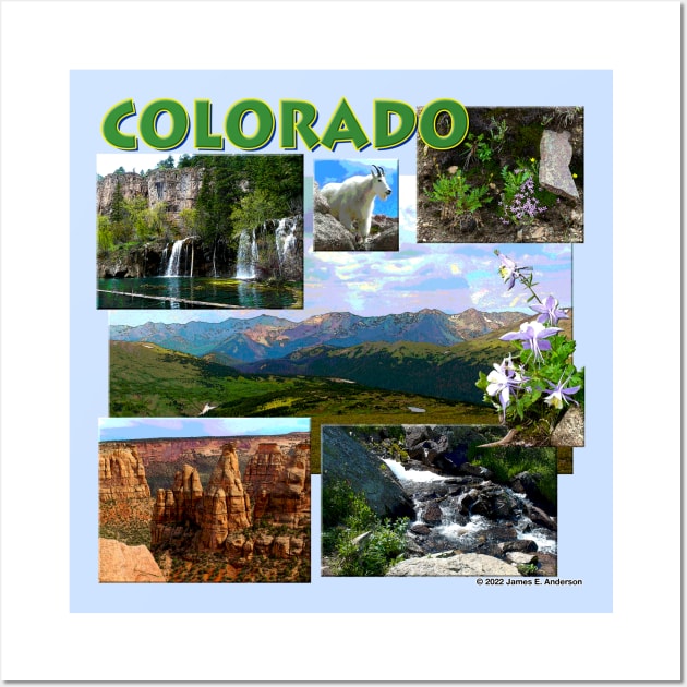 Colorado Collage Wall Art by JEAndersonArt